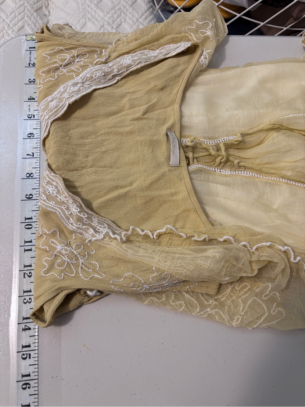 Nataya Edwardian Midi Dress Size S Flutter Sleeves Layers Babydoll Corset Floral - Picture 10 of 16